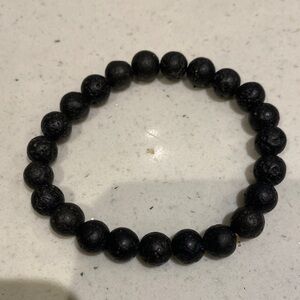 Black Lava Stone Beaded Bracelet